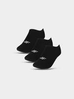 Dámske casual členkové ponožky (3-pack) - čierne