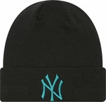 New York Yankees MLB League Essential Cuff Beanie Black/Light Blue UNI Čiapka