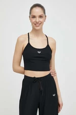 Top na jogu Roxy Rise & Vibe čierna farba, ERJKT04116