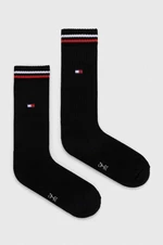 Ponožky Tommy Jeans 2-pak čierna farba