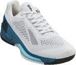 Wilson Rush Pro 4.0 Mens Tennis Shoe White/Blue Coral/Blue Alton 44 Scarpe da tennis del signore