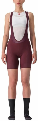 Castelli Prima W Bibshort Deep Bordeaux/Persian Red S Pantaloncini e pantaloni da ciclismo
