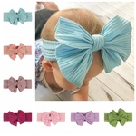 New Big Bows Knot Kids Headwraps Elastic Newborn Toddler infant Hairbands Cute Baby Girls Headbands Accessories Photo Props