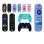 1Pc Silicone Baby Teething Toy Teethers for Babies 6-12 Months Remote Control Shape Teething Toy Boys Girls Baby Chew Toy
