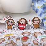 40pcs Creative Kawaii Self-made Amnesty Monkey Stickers/ Beautiful Stickers /decorative Sticker /DIY Craft Photo Album