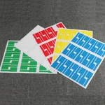 10 Sheets A4 Color Self-adhesive Waterproof Sticker Classify Differentiate Labels Cable P-type Network Cable Label 14 Sheets