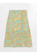 LC Waikiki Women's Zippered Waist Floral Skirt