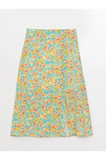 LC Waikiki Women's Zippered Waist Floral Skirt