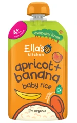 ELLA'S KITCHEN BIO Dětská rýže, banán a meruňka 120 g