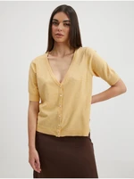 Yellow cardigan VILA Comfy - Women's