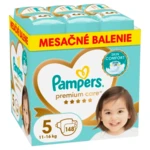 PAMPERS Plienky jednorázové Premium Care veľ. 5 (11-16 kg) - mesačné balenie 148 ks PAMPERS Plienky jednorázové Premium Care veľ. 5 (11-16 kg) - mesačné balenie 148 ks