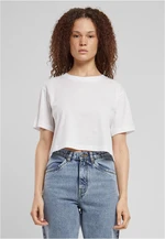 Dámské krátké oversized tričko bílé