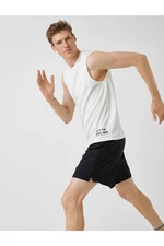 Koton Minimal Printed Singlets Crew Neck