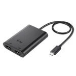 Redukcia i-tec USB-C/2x HDMI (C31DUAL4KHDMI) čierna video adaptér • USB-C • 2× HDMI • podpora 4K videa • pre pripojenie monitorov, projektorov, televí