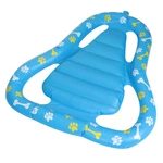 PVC Inflatable Pet Dual-Use Person/Dog Floating Bed Blowing Air Floating Row Pet Floating Bed Elastic Comfortable Swimmi