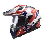 Enduro helma LS2 MX701 Explorer Atlantis  Glossy Red White Blue  S (55-56)