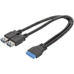 Digitus #####USB-Kabel #####USB 3.2 Gen1 (USB 3.0 / USB 3.1 Gen1) #####Pfostenstecker 19pol. , #####USB-A Buchse 30.00 c