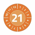 Avery-Zweckform 6946-2021 plaketa o skúške  2021 oranžová samolepiace fólie, odstrániteľná (Ø) 30 mm 30 mm   1 sada
