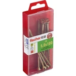 Fischer  653974 skrutka so zápustnou hlavou 5 mm 100 mm krížová dražka Pozidriv     glavanizované zinkom 10 ks