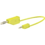 Stäubli AK205/410 měřicí kabel [lamelová zástrčka 4 mm - lamelová zástrčka 2 mm] žlutá, 30.00 cm