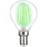 LED žárovka LightMe LM85312 230 V, E14, 4 W, zelená, A++ (A++ - E), kapkovitý tvar, vlákno, 1 ks