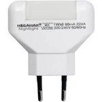 Noční LED svítidlo Megaman, MM001, 0,2W, teplá bílá/bílá