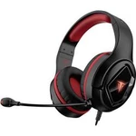 Berserker Gaming ULL herní headset na kabel, stereo přes uši, s USB, černá, červená