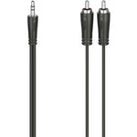 Jack / cinch audio kabel Hama 00205112, 5 m, černá