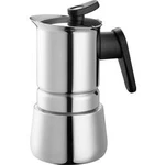 Kávovar na espresso a cappuccino Steelmoka, nerezová ocel