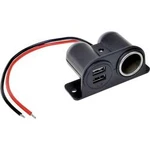 Zásuvka s USB 12/24 v 2100 mA IWH Proudová zatížitelnost (max.)=4.2 A