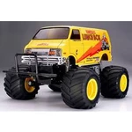 RC model auta monster truck Tamiya Lunch Box, komutátorový, 1:12, zadní 2WD (4x2), stavebnice, 30 km/h
