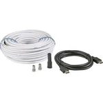 SAT kabel BKL Electronic 157346, 90 dB, 25.00 m, černá, bílá