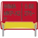 Fóliový kondenzátor MKP Wima MKP 4 1uF 10% 400V RM27,5 radiální, 1 µF, 400 V/DC,10 %, 27.5 mm, (d x š x v) 31.5 x 11 x 21 mm, 1 ks