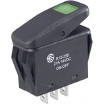 Kolébkový spínač s aretací TRU COMPONENTS TC-R13-258B B/G, 14 V/DC, 21 A, 1x vyp/zap, IP66, N/A, 1 ks