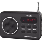 Přenosné rádio ICES IMPR-112, SD, USB, černá