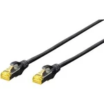 Síťový kabel RJ45 Digitus DK-1644-A-050/BL, CAT 6A, S/FTP, 5.00 m, černá