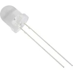 LED s vývody TRU COMPONENTS 1577404, typ čočky kulatý, 8 mm, 25 °, 20 mA, červená