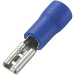 Faston zásuvka TRU COMPONENTS 737402 2.8 mm x 0.5 mm, 180 °, částečná izolace, modrá, 100 ks