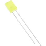 LED s vývody HuiYuan 2534Y1D-KHC-E, typ čočky hranatý, 2 x 5 mm, 120 °, 20 mA, žlutá