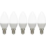 LED žárovka Basetech 230 V, E14, 3.5 W = 25 W, teplá bílá, A+ (A++ - E), tvar svíčky, 5 ks
