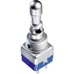 Páčkový přepínač APEM 12147A (121470003), 6 mm, 250 V/AC, 2 A, 2x (zap)/vyp/(zap)