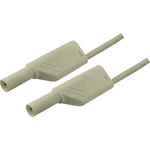 SKS Hirschmann MLS WS 200/2,5 bezpečnostní měřicí kabely [lamelová zástrčka 4 mm - lamelová zástrčka 4 mm] bílá, 2.00 m