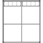 Ritto by Schneider 1550870, 15508/70, (š x v x h) 807 x 937.5 x 150 mm, bílá