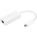 Adaptér USB 2.0 Vivanco [1x USB-C™ zástrčka - 1x RJ45 zásuvka] bílá