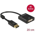 DisplayPort / DVI kabel Delock [1x zástrčka DisplayPort - 1x DVI zásuvka 24+5pólová] černá 20.00 cm