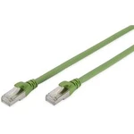 Síťový kabel RJ45 Digitus DK-1644-A-PUR-100, CAT 6A, S/FTP, 10.00 m, zelená