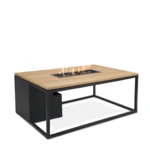COSI Stůl s plynovým ohništěm COSI- typ Cosiloft 120 černý rám / deska teak COSI Stůl s plynovým ohništěm COSI- typ Cosiloft 120 černý rám / deska teak