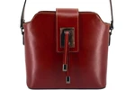 Dámská kožená kabelka crossbody Arteddy - hnědá