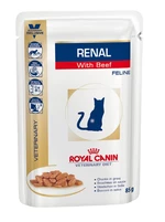 Royal Canin Veterinary Diet Cat RENAL BEEF vrecko - 85g