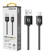 Datový a nabíjecí kabel ALIGATOR 2A, USB-C, 2m, black